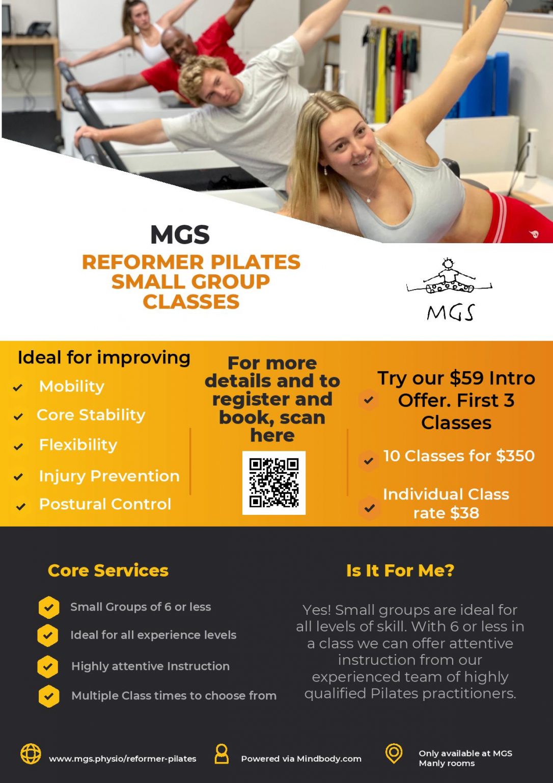 New Pilates Reformer Classes in Manly MGS Physiotherapy